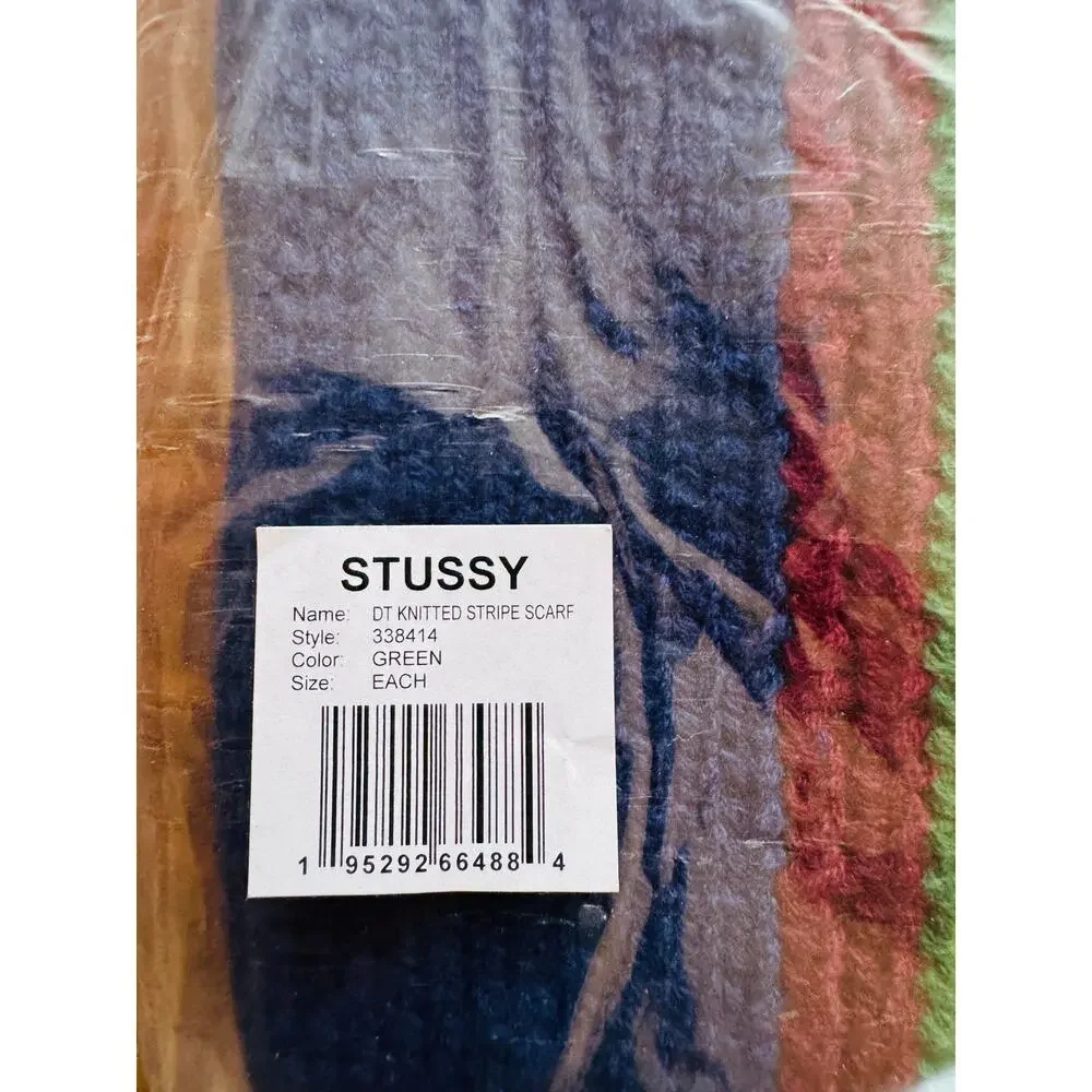DENIM TEARS x STUSSY Striped Scarf